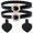 Black, variant on MRLESS 1 Pair Adjustable High Heel Straps for Women Anti-Slip High Heel Straps Ankle Belts Detachable Shoe Shoelaces for Pumps for Party