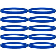 GOGO Silicone Wristbands Sport Rubber Bracelets Thin Bands Party Favor Gifts-Purple-6Packs
