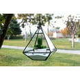 thumbnail image 3 of WGV Black Raised Pyramid Geometric Glass Terrarium - 6" Wide x 8" Height, Good quality Terrarium - 1 Pc, 3 of 6