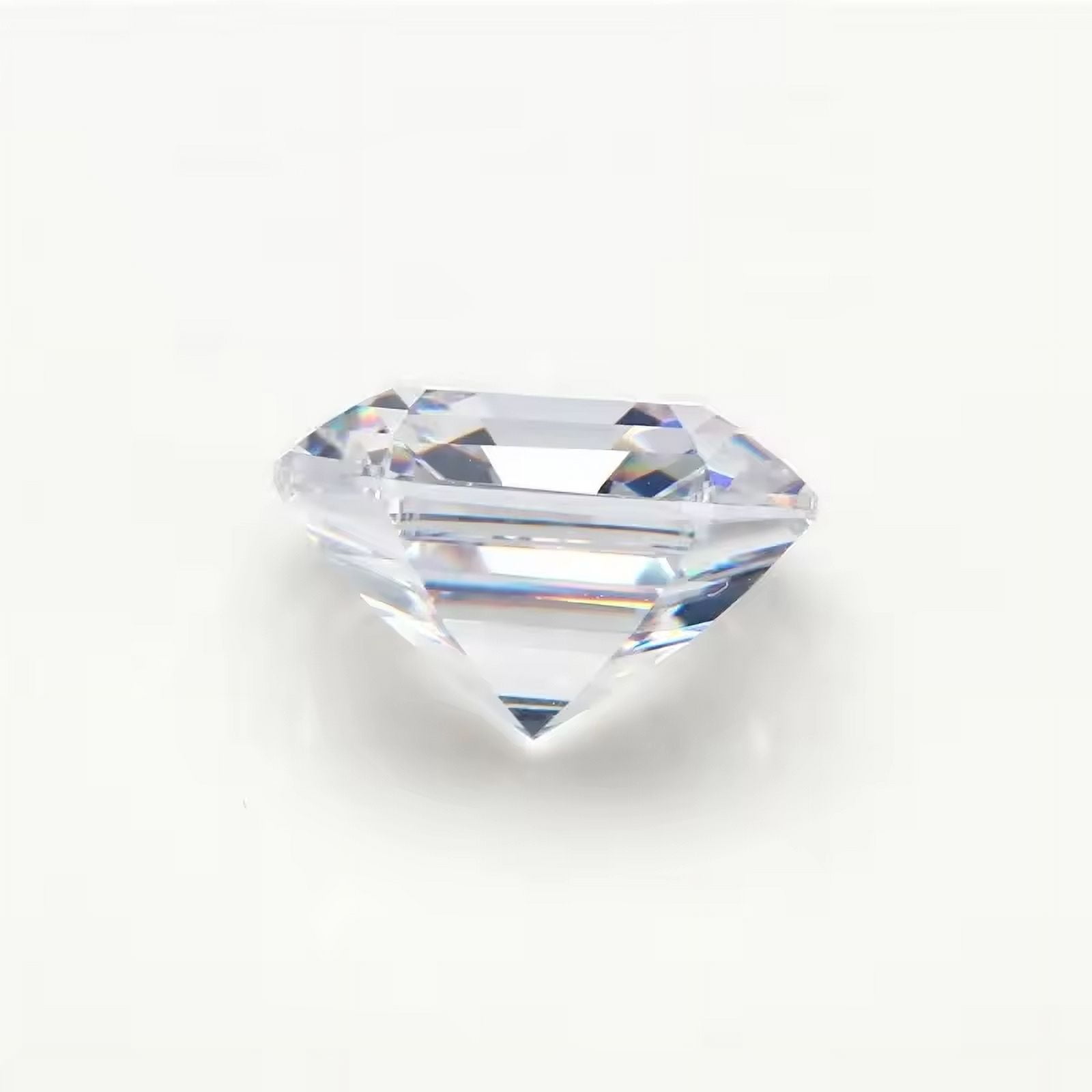 Moissanite Loose Stones Asscher Cut Brilliant Real D VVS1 Lab Grown Diamond Gemstones for Jewelry Making Engagement Ring Pendant Necklace Earrings with GRA Certificate Anniversary Gifts 5mm-11mm