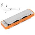 thumbnail image 4 of Peahefy Blues Harmonica 10‑Hole Mouthorgan F Key Stainless Steel Cover Beginner Wind Instrument With Phosphor Bronze Reed, 4 of 8