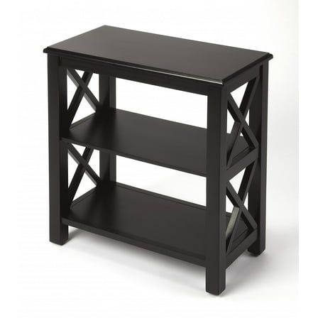 Vance Black Licorice Bookcase