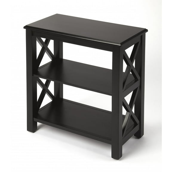 Vance Black Licorice Bookcase