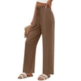 thumbnail image 2 of Fantaslook Womens Pants Casual Boho Palazzo Pants Wide Leg Lounge Pants Trousers with Pocket, 2 of 8