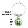 thumbnail image 4 of Cute Kawaii Unicorn Panda Holding Heart Wine Glass Charm Drink Marker, 4 of 4