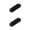 thumbnail image 3 of braveheart Silicone Cable Winder Desktop Management Clip Cable Holders Cable Organizer Good black 2Set, 3 of 6