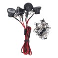thumbnail image 2 of Luz LED Para Coche RC, Faros 4 LED, Focos De Alto Brillo Con ángulo Ajustable, Para 1:10 RC Crawler Axial SCX10 90046 Wraith RR10 MST Redcat, 2 of 7