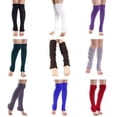 thumbnail image 2 of Peplum Frill Long Crop Mujeres Tejer Medias Calcetines sin dedos Botas Pila Chica Medias Kearding PS11641-02, 2 of 7