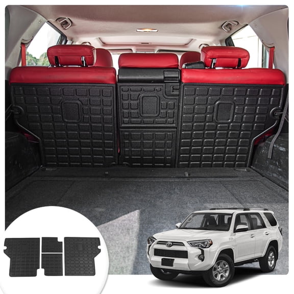 Bomely, Trunk Floor Mat, Fits 2010-2023 Toyota 4Runner -Black 5 Piece