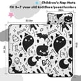 thumbnail image 5 of Black and White Halloween Doodle Pattern Toddler Nap Mats for Kids Preschool,51"x22" Sleeping Mat Bag or Kids,Toddler Sleeping Bag,Toddler Nap Mat or Daycare, 5 of 6