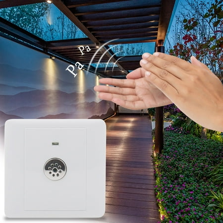 

iMESTOU Discount Under 10 Cheap Smart Home Appliances Home Appliances Acousto-optic Switch 86 Type Induction Delayed LED Lamp 220V Sound Control Panel