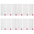 thumbnail image 1 of 12 Sheets Adhesive Calendar Stickers Multi-function Planner Tabs Household Number Stickers, 1 of 6
