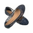 thumbnail image 5 of Women's Ballet Flats Cut Out Round Toe Slip On Floral Ballet Lace Flats Breathable Crochet Lace Ballet Flats, 5 of 5