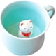 thumbnail image 1 of Taza de café 3D, taza interior de animal lindo, figura de cerámica de dibujos animados, taza de té para niños y niñas (gato de la fortuna de 8 onzas), 1 of 5