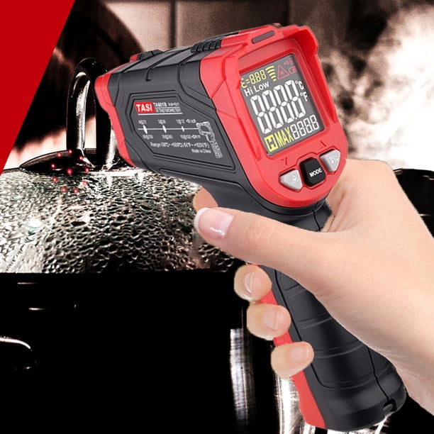 TASI TA601 Pistola de temperatura infrarroja Detector de temperatura industrial para cocinar Hugtrwg Para estrenar