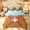 Brown Blue, variant on Feelyou Cute Donut Baseball Twin Bedding for Boys, Ice Cream Bat Sport Bedding Comforter Set, Multicolor, Polkadot Reversible, 7 Pieces