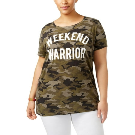 - Freeze Womens Plus Camouflage Graphic T-Shirt