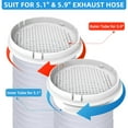 thumbnail image 6 of TERRALYX Portable AC Window Vent Kit,157inches(400cm) AC Window Seal Kit for Portable Air Conditioner with 100% Airtight Coupler and Filter Fit for Rotating and Tilting Skylight Casement Windows, 6 of 7