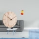 thumbnail image 2 of Reloj de pared redondo, reloj de madera, estatua de serpiente, escultura de animal de resina, silencioso, sin , adecuado para sala de estar, dor, 2 of 8