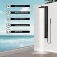 thumbnail image 5 of VIGO Bowery 58 in. H x 5 in. W 4-Jet Shower Panel System with Square Rainhead, Tub Filler and Hand Shower Wand in Matte Black, 5 of 13
