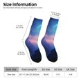 thumbnail image 2 of Fotbe Night Sky Elk Calcetas Largas con Estampado para Hombre y Mujer – Calcetas de Compresión Transpirables y Elásticas, Viajar y Uso Diario Talla 5-11, 2 of 6