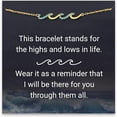 thumbnail image 2 of 1 Gold Set With Blue Diamond Ladies Family Simple BraceletThe Best Gift for A Loved One, 2 of 9