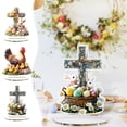 thumbnail image 1 of Fiudx Decoración de Conejito de Pascua, Diseño Acrílico Pintado a Mano, Adorno Hueco, Decoración Navideña, Centro de Mesa Único, Artesanía Exquisita, Perfecto para Pascua, Juego de 1 Pieza, 1 of 7