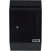 DuraBox Wall-Mount Letter-Size Deposit Locking Drop Box Safe, W300, Black