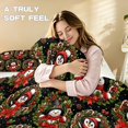 thumbnail image 3 of Qpednta Snowman Wreath Comforter Set, Soft Microfiber Duvet Cover Set, Soft Comforter Cover, Including a Quilt Cover and Pillowcases, Bedroom Decor for Guest Room Dormitory, 3 of 7