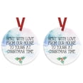 thumbnail image 1 of Fiudx Adorno Navideño Personalizado, Diseño Único, Recuerdo Divertido Del Año, Regalo Divertido para Familiares y Amigos, Ideal para Navidad, Cumpleaños y Bodas, Paquete de 1, 2 o 5 Unidades., 1 of 7