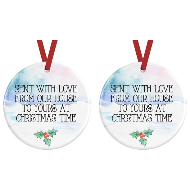 Fiudx Adorno Navideño Personalizado, Diseño Único, Recuerdo Divertido Del Año, Regalo Divertido para Familiares y Amigos, Ideal para Navidad, Cumpleaños y Bodas, Paquete de 1, 2 o 5 Unidades.