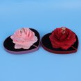 thumbnail image 5 of Romantic Red Rose Flower Ring Box Gift for Her Foldable Heart Jewelry Case Holder for Proposal Engagement Wedding Valentine's Day-Red, 5 of 10