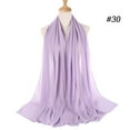 thumbnail image 2 of ZSQDM Women's Chiffon Hijab - Bubble-Textured Pearl Embellished Muslim Headscarf Lightweight Shawl Wrap, 2 of 2