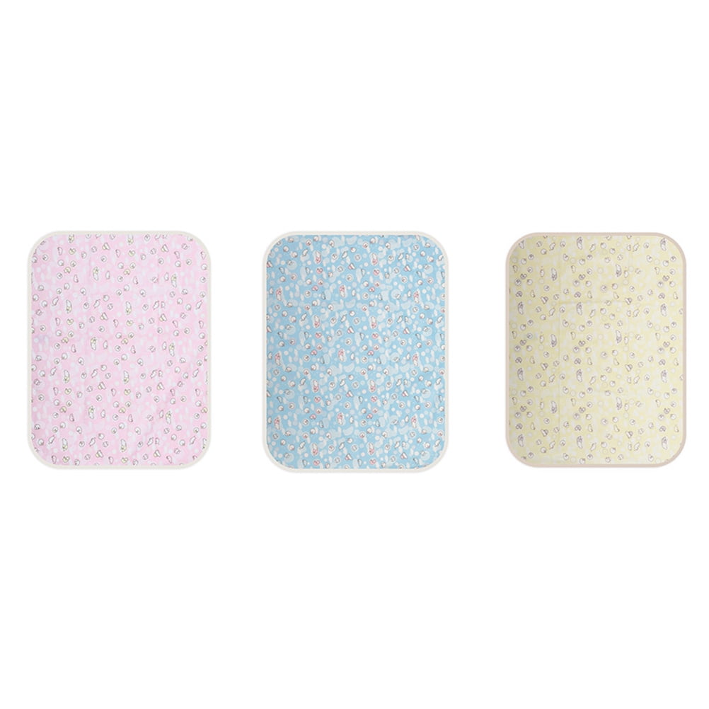 1 Set 3Pcs Waterproof Baby Bed Pads Practical Baby Wetting Pads