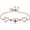 Rose Gold-Blue, variant on Adjustable Urn Bracelet for Ashes Heart Cremation Jewelry for Ashes with Birthstone Urn Bangle Cremation Jewelry Birthstone Memorial Urn Link Bracelet for Loved Ones