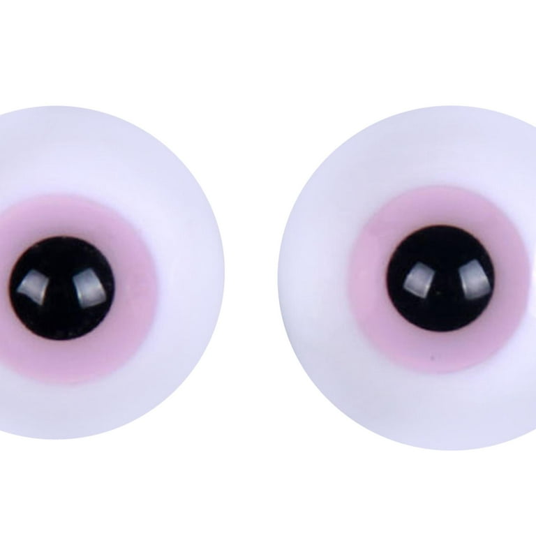 2x Doll Eyes Wiggle Eyes (6 mm) Dolls Crafts DIY Doll Making Supplies  -Light Blue