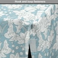 thumbnail image 4 of Nature Dog Crate Cover, Botanical Theme Floral Patterns Orchid Flowers in Line Style, Easy to Use Pet Kennel Cover for Medium Large Dogs, 35" x 23" x 27", White Pale Sky Blue, by Ambesonne, 4 of 6
