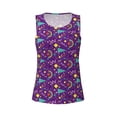 thumbnail image 4 of Lsque Retro 80s Style Printed Workout Tank Tops for Women, Athletic Sports Tank Tops, Compression Sleeveless Dry Fit Shirts,Sleeveless Yoga Shirt-Small, 4 of 9