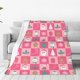 thumbnail image 1 of Balery Pink Christmas Cheer Manta de Felpa Suave y Acogedora – Cobija de Franela Aterciopelada para Cama, Lavable y Cálida para Sofá, Mascotas, Transpirable-80"x60", 1 of 7