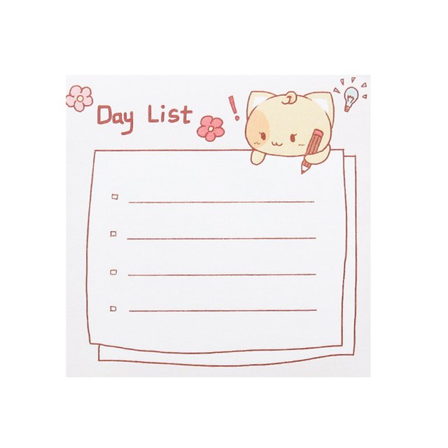 CAROOTU Self Sticky Notes Colorful Creatives Tearable Self-Stick Pad Notes for Office School Home New