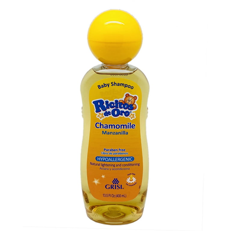 lektie hundrede Hensigt Ricitos de Oro Chamomile Baby Shampoo. Lightens and Conditions Baby's Hair  Naturally. Hypoallergenic and Tear Free. 13.5 fl.oz. Pack of 3 - Walmart.com