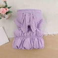 thumbnail image 7 of BCSIOAOI Toddler Girls Vest,Bunny Ear Hooded Zip Bow Decor Padded Vest with Pockets Purple 18-24 Months, 7 of 7