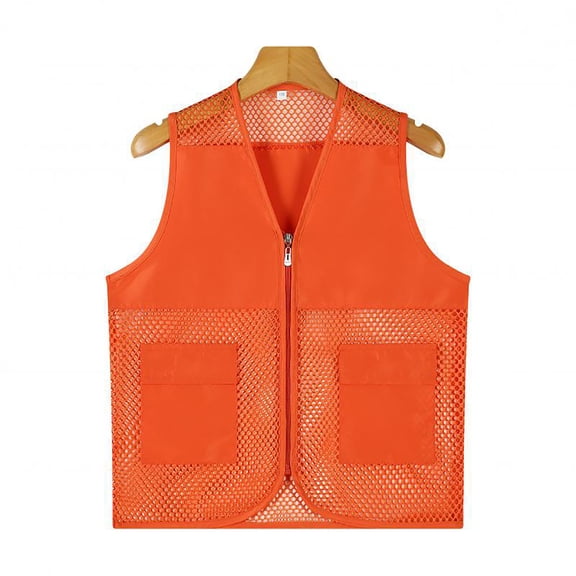 Boys Youth Mesh Fishing Vest Breathable Travel Hiking Photography Waist Coat Jacket with Pockets for Adults Kids Unisex