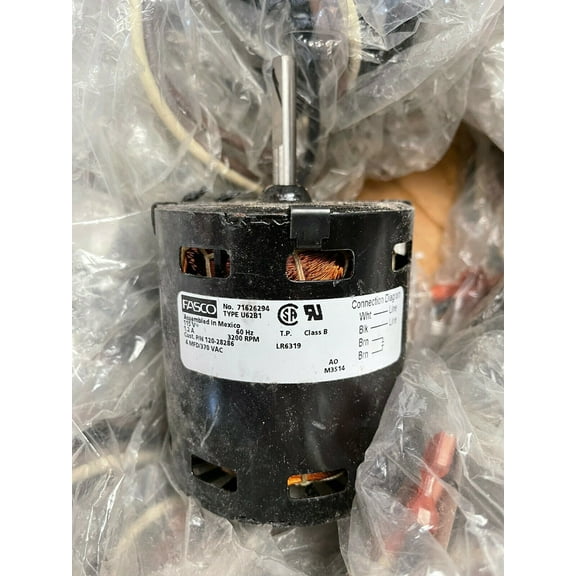 NEW FASCO VENT INDUCE MOTOR 71626294, U62B1, 115V, 1.2A, 60Hz, 120-28286