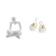 thumbnail image 1 of Figura de pensador abstracto, escultura humana, estatua de cisne, adorno artístico de resina cerámica, ideal para regalar, decoración del hogar y ofic, 1 of 8