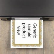 Gold Spiral Laser & Inkjet Certificate Border Paper, 25 Sheets