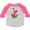 Heather and Hot Pink, variant on Pirate Ship Girls Toddler T-Shirt