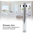 thumbnail image 1 of Round stainless steel shower arm with wall bracket for ceiling shower head (15 cm)., 1 of 4