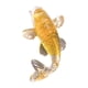 thumbnail image 1 of Figura realista de pez koi de la suerte, miniadorno de resina, escultura creativa de animal. Amarillo, 1 of 7