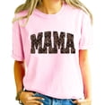 thumbnail image 4 of Mama and Mini Leopard Checkered Matching Shirts Mommy and Me Trendy Graphic Tee - SOLD SEPARATELY Pink Shirt Adult Large, 4 of 7